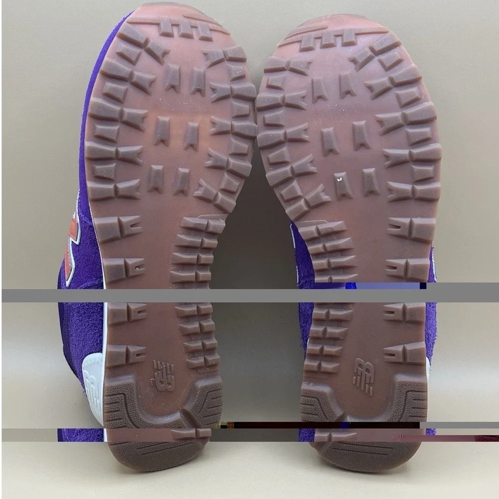 2024 New Balance 574 Purple Suede Retro Shoes - Men's Size 9.5 USED
